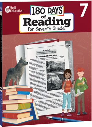 Cover image for 9798765922620 - 180 Days™: Reading for Seventh Grade