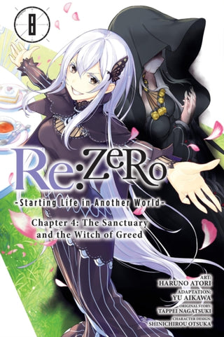 Cover image for 9798855401875 - Re:ZERO -Starting Life in Another World-, Chapter 4: The Sanctuary and the Witch of Greed, Vol. 8 (manga)