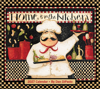 Cover image for 9798881606725 - Home is in the Kitchen 2027 Deluxe Wall Calendar