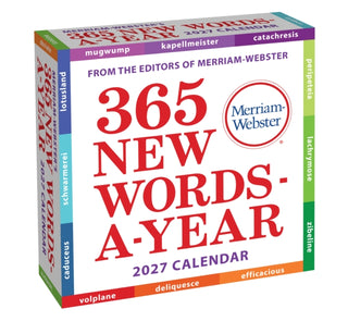 Cover image for 9798881606930 - Merriam-Webster's 365 New Words-A-Year 2027 Day-to-Day Calendar