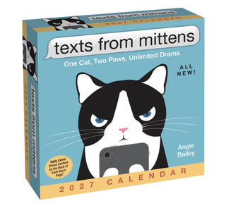 Cover image for 9798881607876 - Texts from Mittens the Cat 2027 Day-to-Day Calendar