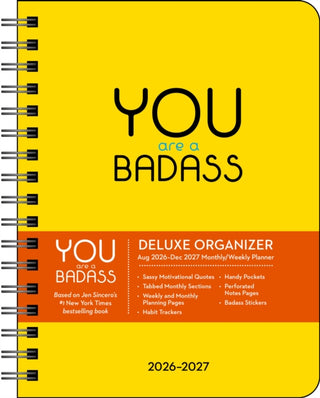 Cover image for 9798881607951 - You Are a Badass Deluxe Organizer 17-Month 2026-2027 Weekly/Monthly Planner