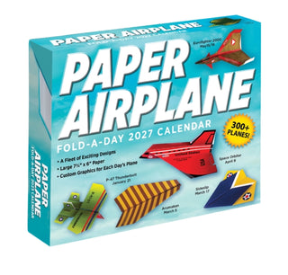 Cover image for 9798881608446 - Paper Airplane 2027 Fold-A-Day Calendar