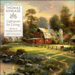 Cover image for 9798881609344 - Thomas Kinkade Lightposts for Living 2027 Wall Calendar
