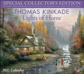 Cover image for 9798881609351 - Thomas Kinkade Special Collector's Edition 2027 Deluxe Wall Calendar with Print