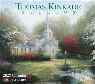 Cover image for 9798881609382 - Thomas Kinkade Studios® 2027 Deluxe Wall Calendar with Scripture