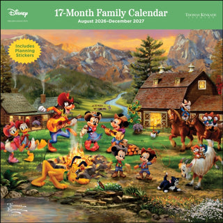 Cover image for 9798881609436 - Disney Dreams by Thomas Kinkade Studios 17-Month 2026-2027 Family Wall Calendar