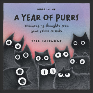 Cover image for 9798881609658 - A Year of Purrs 2027 Wall Calendar
