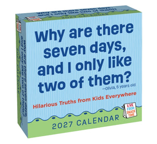 Cover image for 9798881610449 - Live from Snack Time 2027 Day-to-Day Calendar