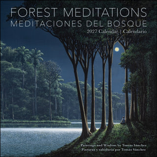 Cover image for 9798881610500 - Forest Meditations 2027 Wall Calendar / Meditaciones del Bosque 2027 Calendario