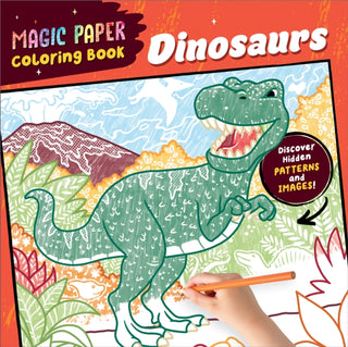 Supplemental image for 9798886504385 - Magic Paper Coloring Book Dinosaurs