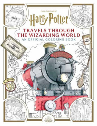 Cover image for 9798886630893 - Harry Potter: Travels Through the Wizarding World: An Official Coloring Book
