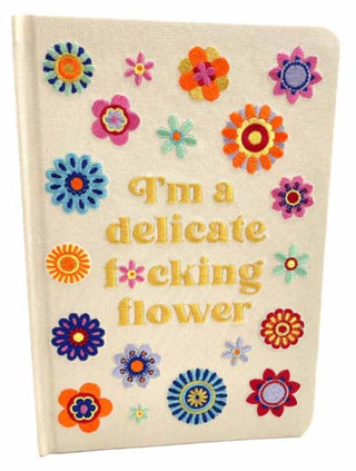 Supplemental image for 9798886634839 - I'm a Delicate F*cking Flower Embroidered Journal