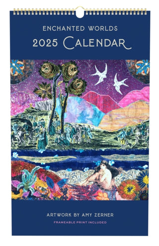 Cover image for 9798886637038 - 2025 Enchanted Worlds Poster Wall Calendar