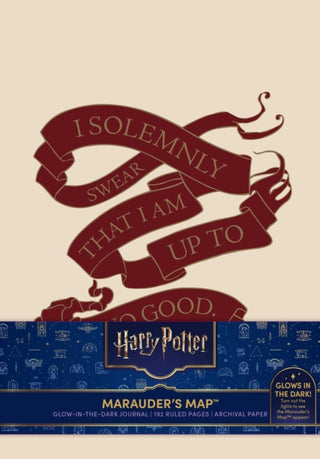 Cover image for 9798886638783 - Harry Potter: Marauder's Map Glow in the Dark Journal