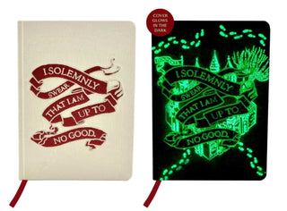Supplemental image for 9798886638783 - Harry Potter: Marauder's Map Glow in the Dark Journal