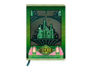 Supplemental image for 9798886639001 - Wicked: Emerald City Sculpted Journal