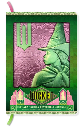 Cover image for 9798886639032 - Wicked: Elphaba / Glinda Reversible Sculpted Journal