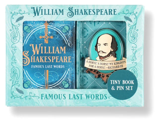 Supplemental image for 9798886639261 - William Shakespeare Tiny Book and Pin Set