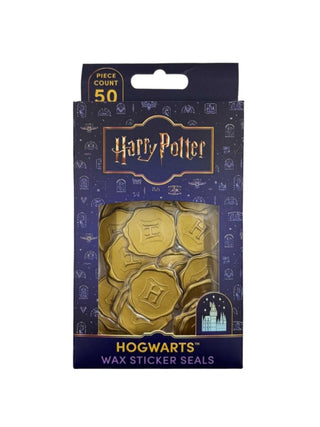 Cover image for 9798886639902 - Harry Potter: Hogwarts Gold Wax Sticker Seals (Set of 50)