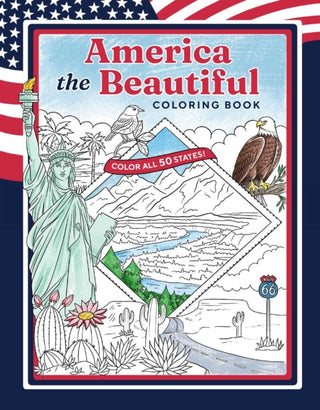 Cover image for 9798886742749 - America the Beautiful Coloring Book