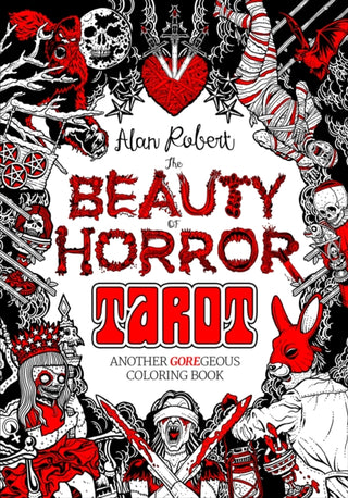 Cover image for 9798887240374 - The Beauty of Horror: Tarot Coloring Book