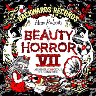 Cover image for 9798887241630 - The Beauty of Horror 7: Backwards Records Coloring Book