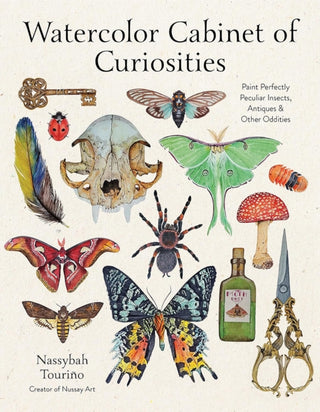 Cover image for 9798890032669 - Watercolor Cabinet of Curiosities