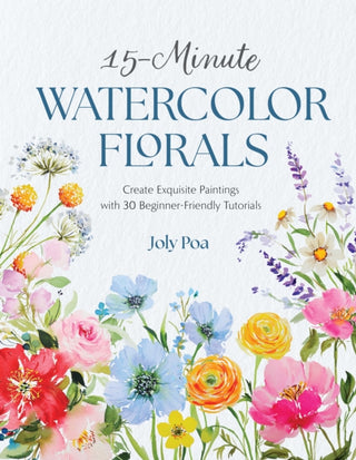 Cover image for 9798890034649 - 15-Minute Watercolor Florals