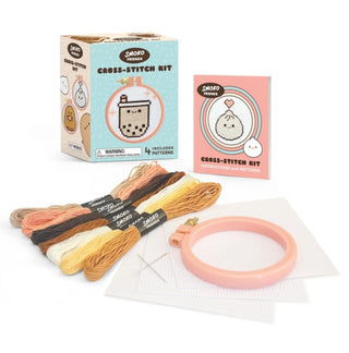 Cover image for 9798894142487 - Smoko Friends Cross-Stitch Kit
