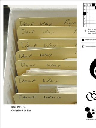 Cover image for 9798991036757 - Christine Sun Kim: Deaf Material